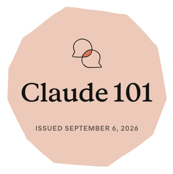 Claude 101, issued September 6, 2026